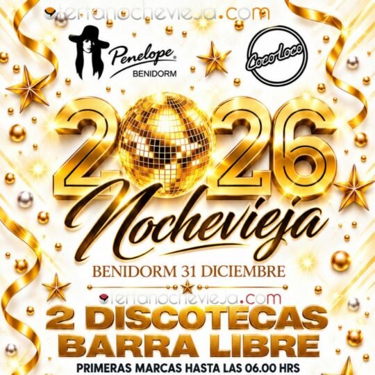 Entrada Nochevieja Área Disco Benidorm Opción 1